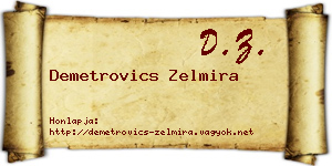 Demetrovics Zelmira névjegykártya